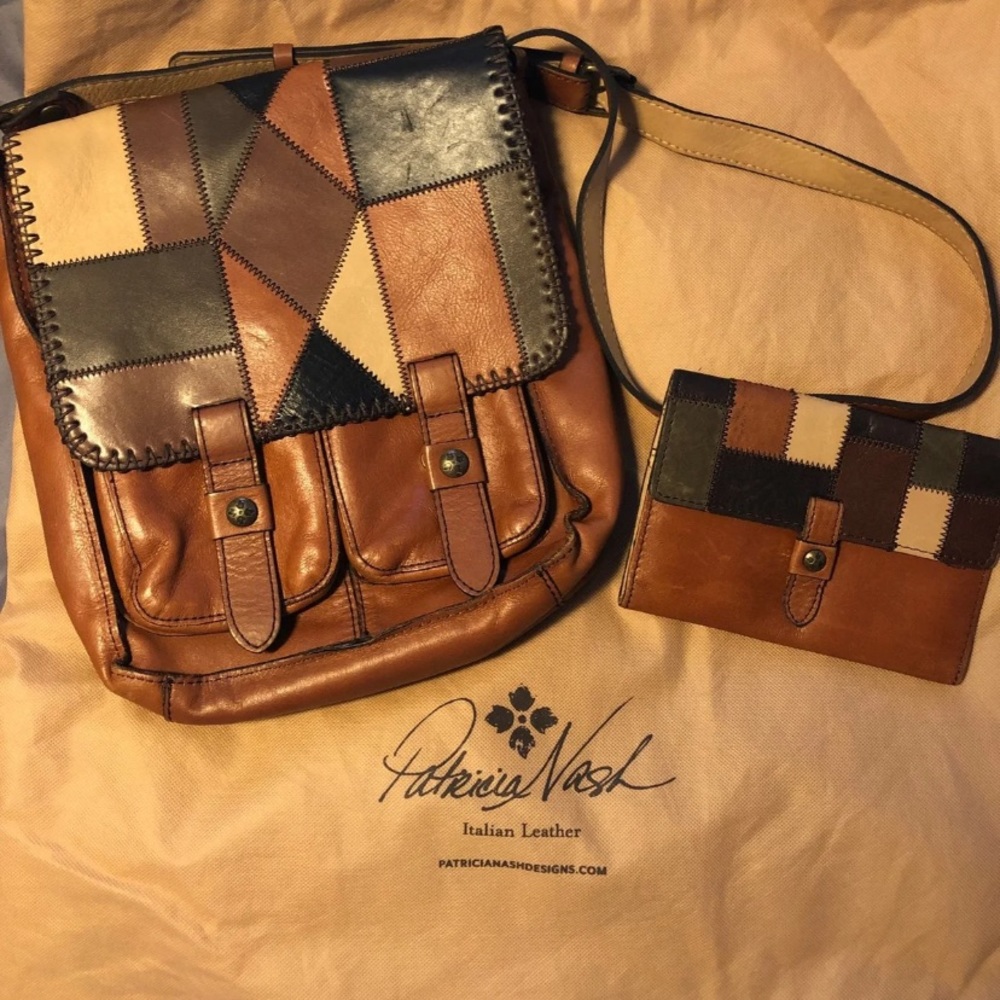 Patricia Nash Zigzag Patchwork Armeno Messenger
